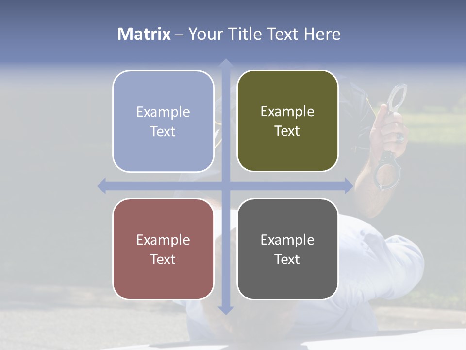 A Police Officer Giving A Presentation To A Child PowerPoint Template