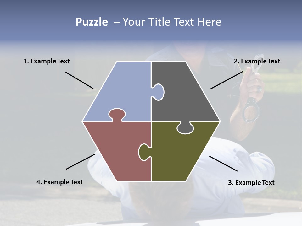 A Police Officer Giving A Presentation To A Child PowerPoint Template