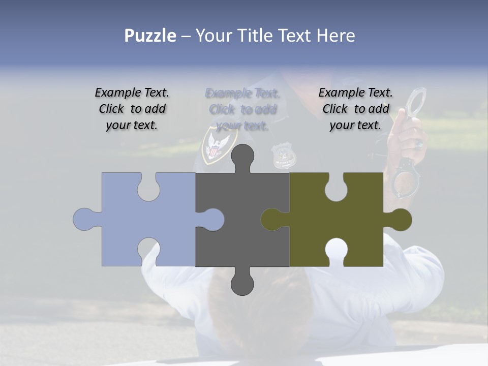 A Police Officer Giving A Presentation To A Child PowerPoint Template