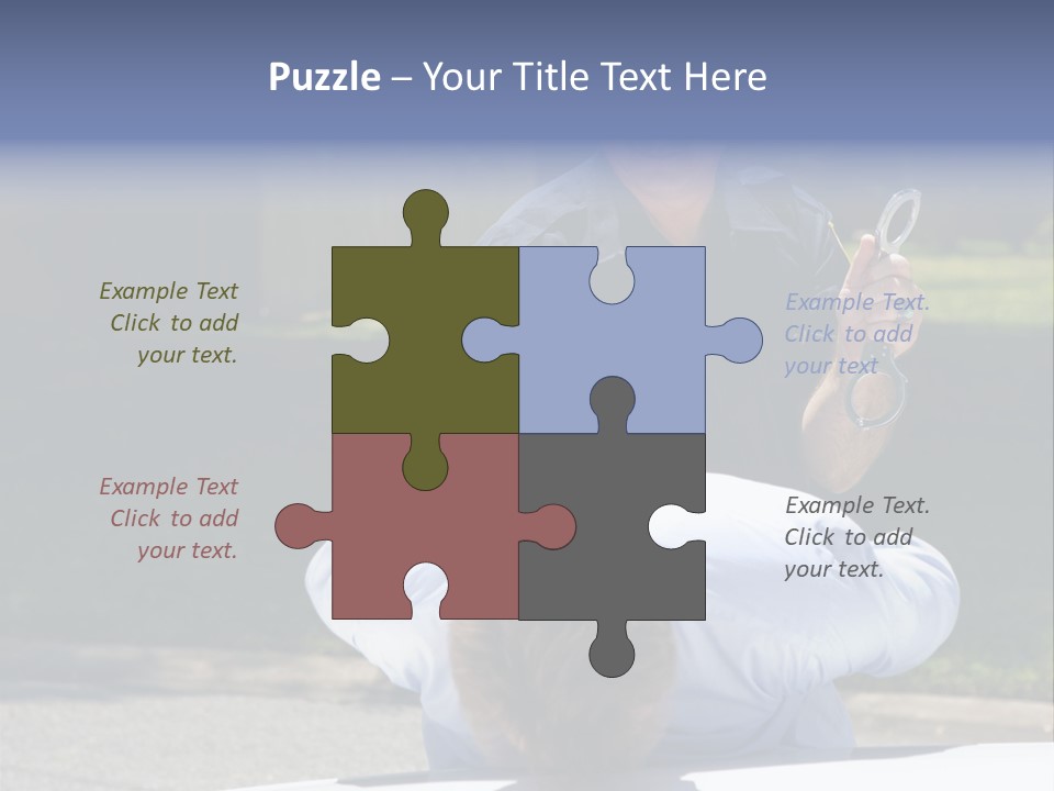 A Police Officer Giving A Presentation To A Child PowerPoint Template