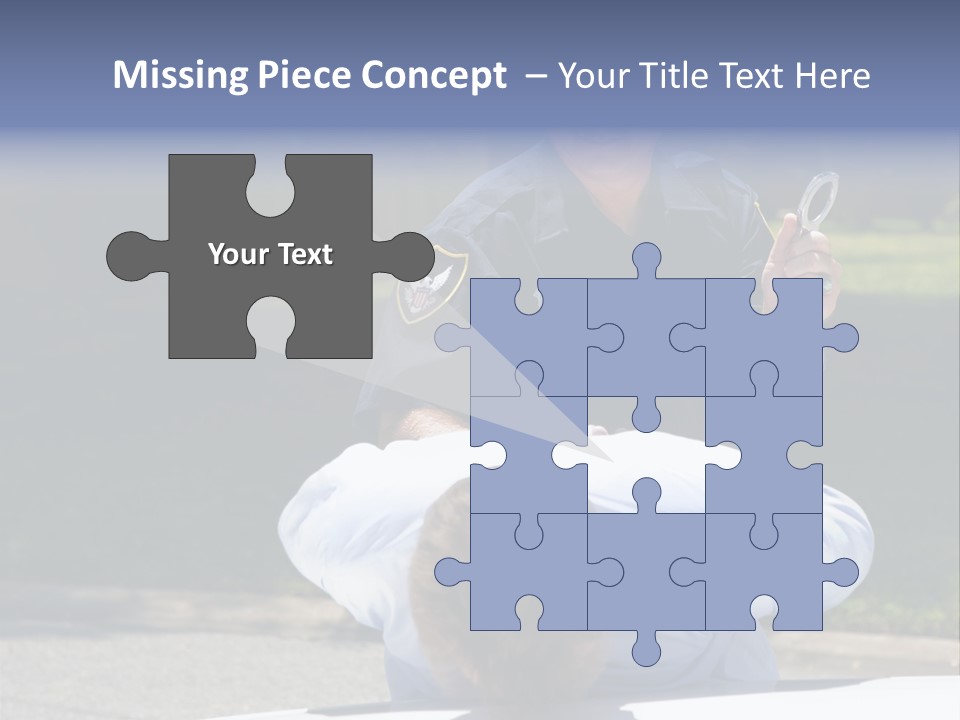 A Police Officer Giving A Presentation To A Child PowerPoint Template