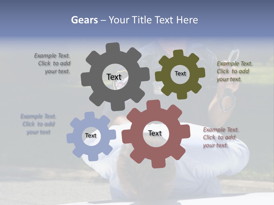 A Police Officer Giving A Presentation To A Child PowerPoint Template