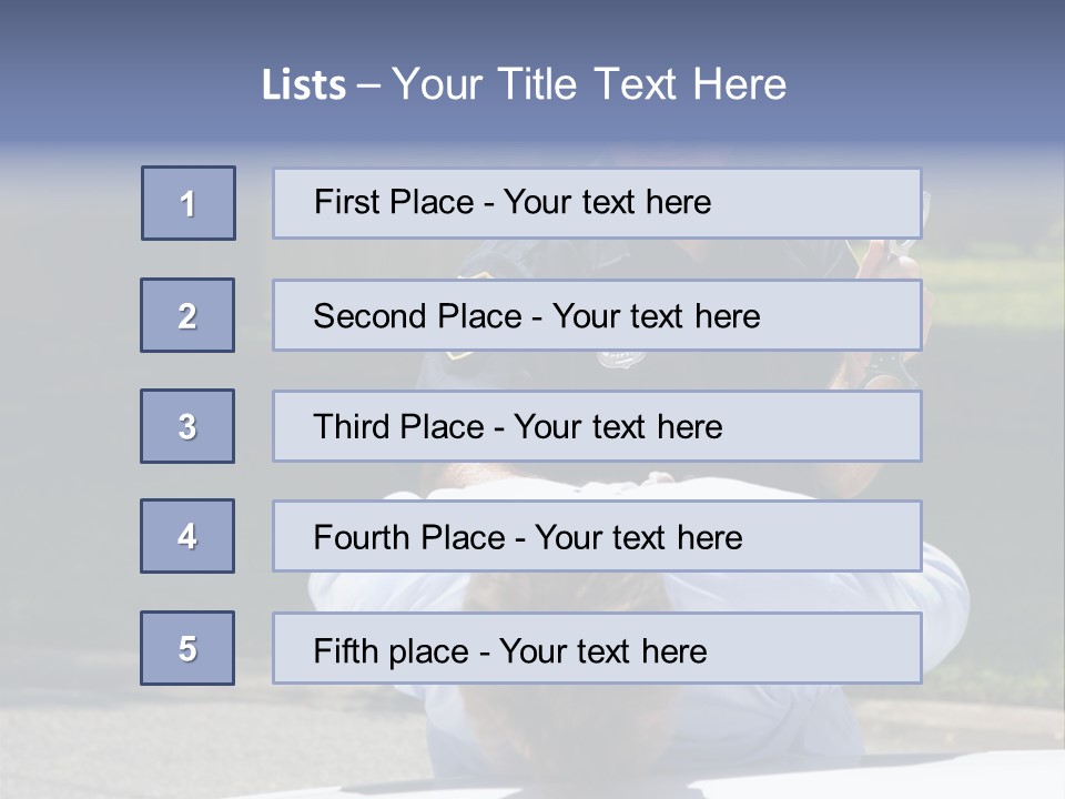 A Police Officer Giving A Presentation To A Child PowerPoint Template