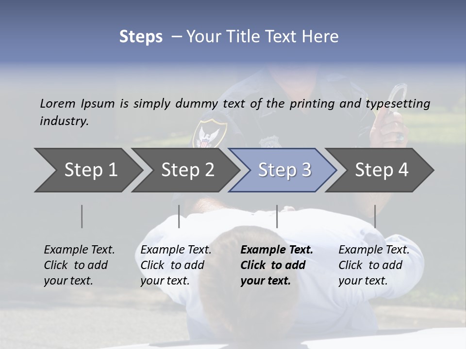 A Police Officer Giving A Presentation To A Child PowerPoint Template