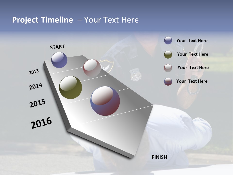 A Police Officer Giving A Presentation To A Child PowerPoint Template