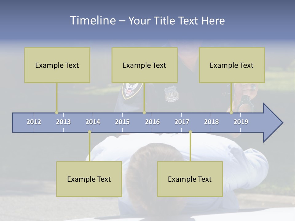 A Police Officer Giving A Presentation To A Child PowerPoint Template