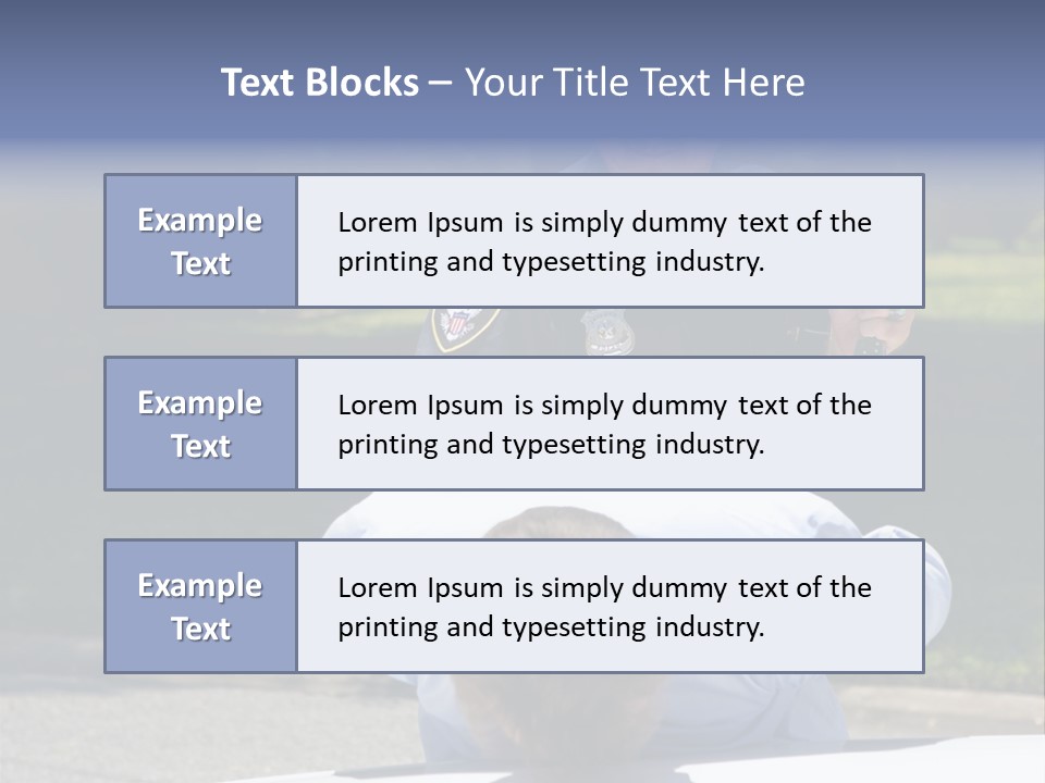 A Police Officer Giving A Presentation To A Child PowerPoint Template