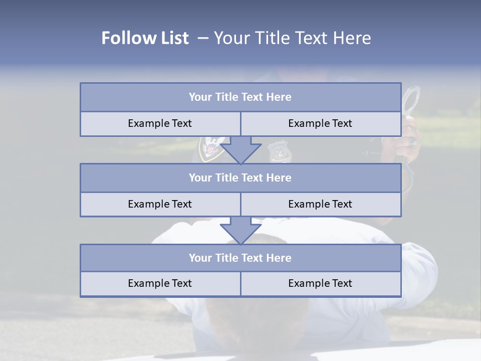 A Police Officer Giving A Presentation To A Child PowerPoint Template