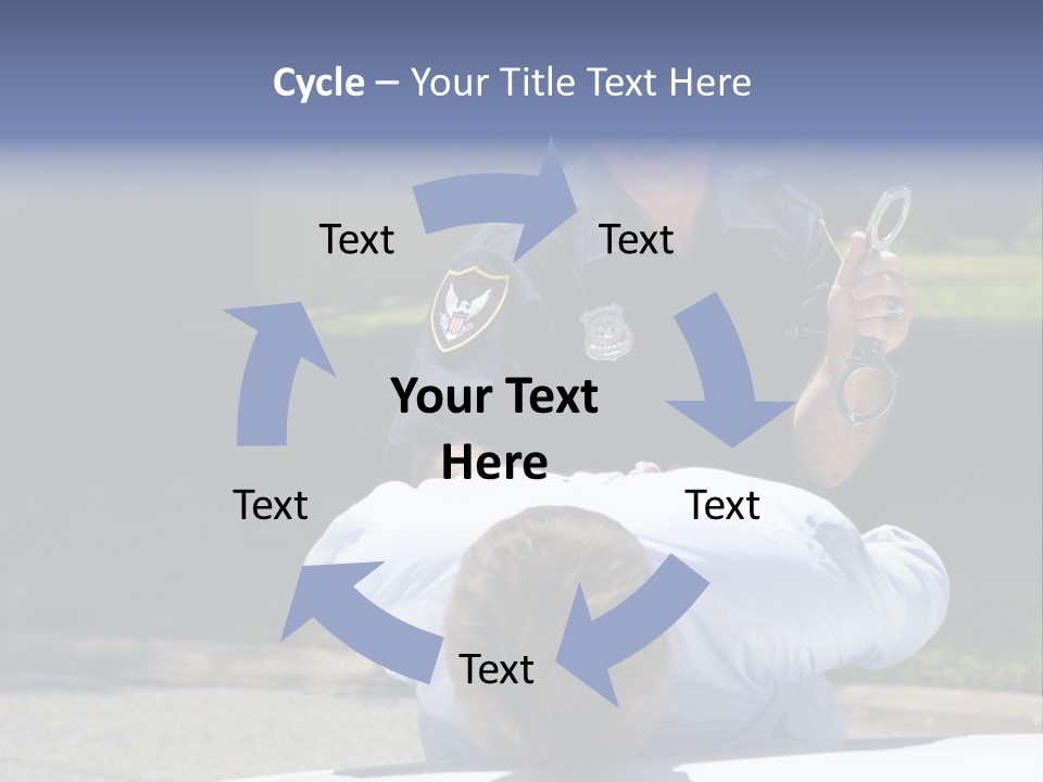 A Police Officer Giving A Presentation To A Child PowerPoint Template