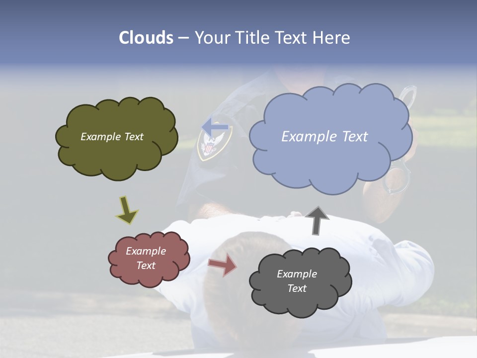 A Police Officer Giving A Presentation To A Child PowerPoint Template