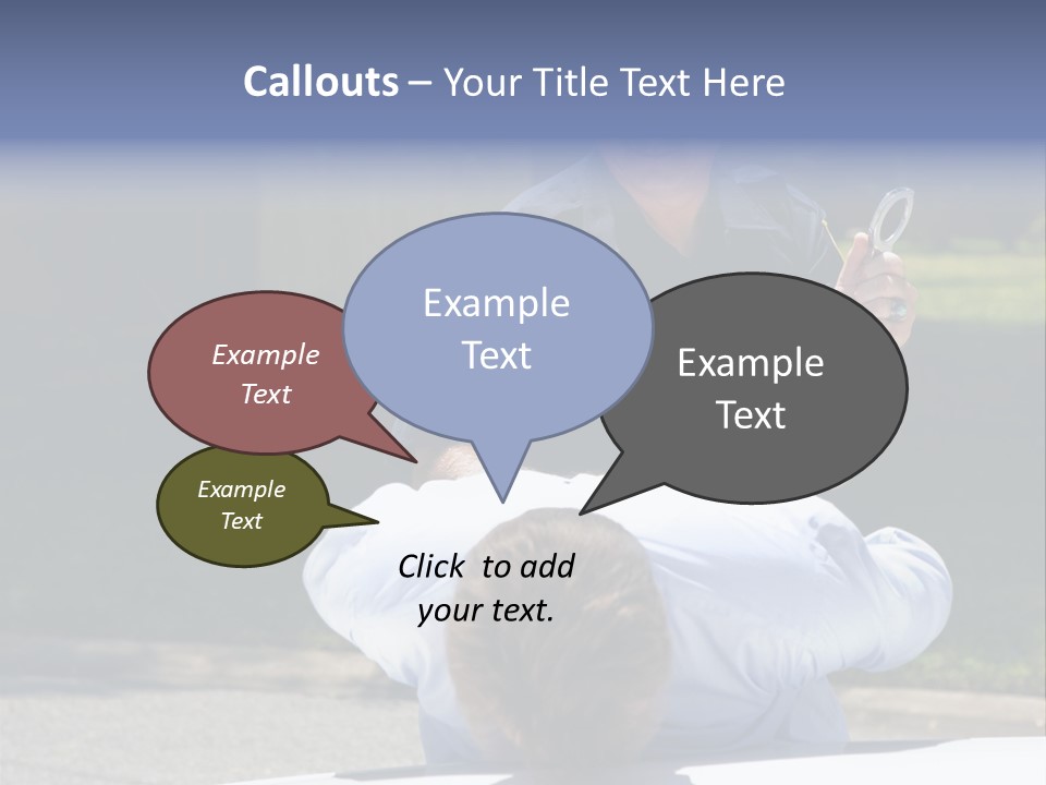 A Police Officer Giving A Presentation To A Child PowerPoint Template