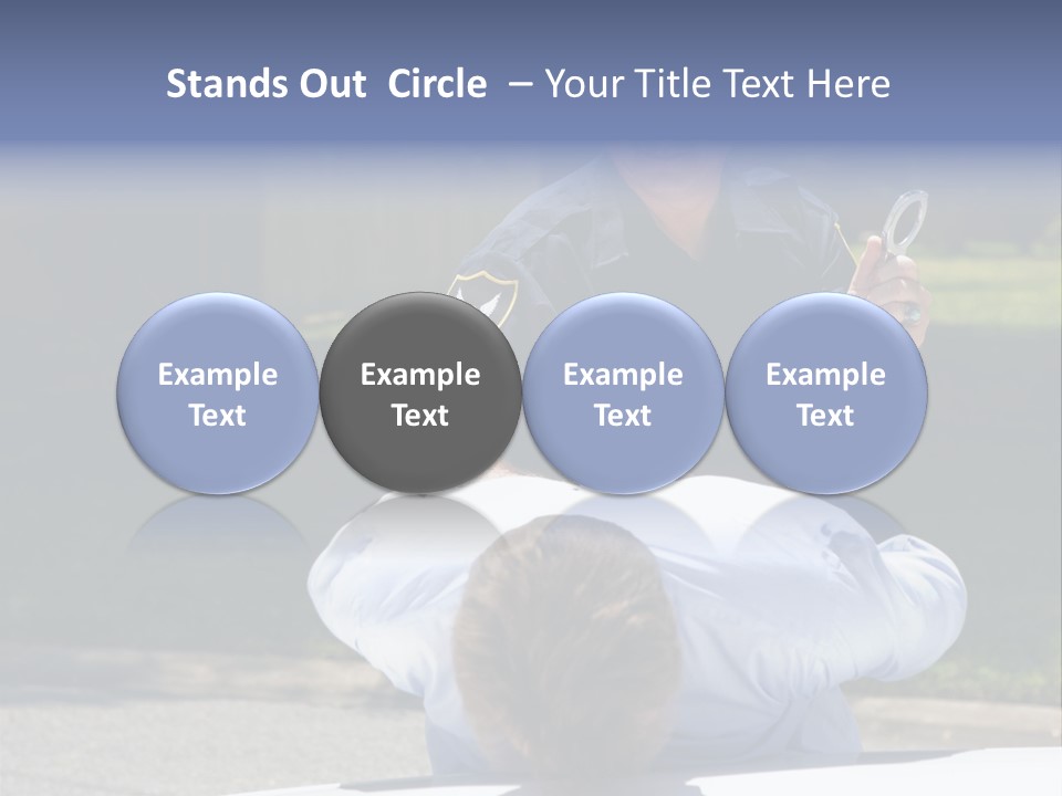 A Police Officer Giving A Presentation To A Child PowerPoint Template