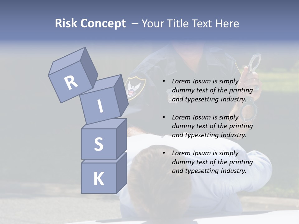 A Police Officer Giving A Presentation To A Child PowerPoint Template