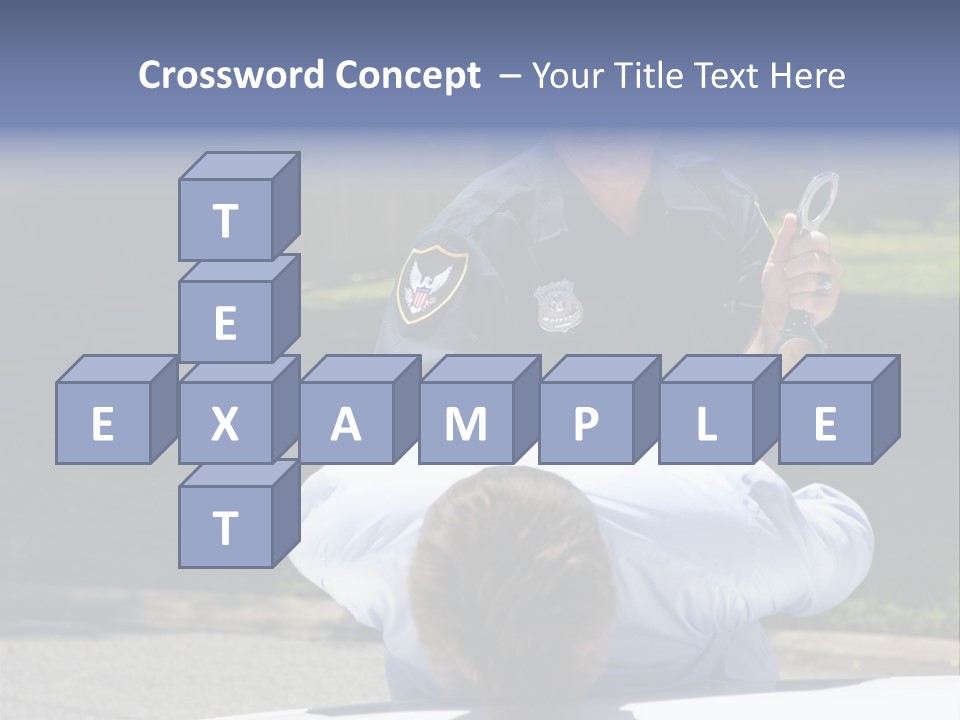 A Police Officer Giving A Presentation To A Child PowerPoint Template