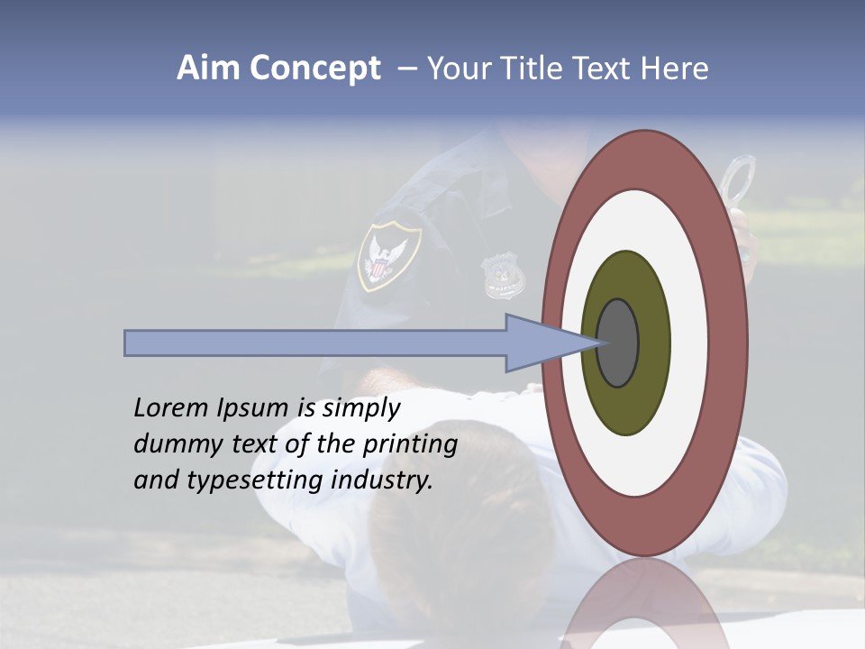 A Police Officer Giving A Presentation To A Child PowerPoint Template