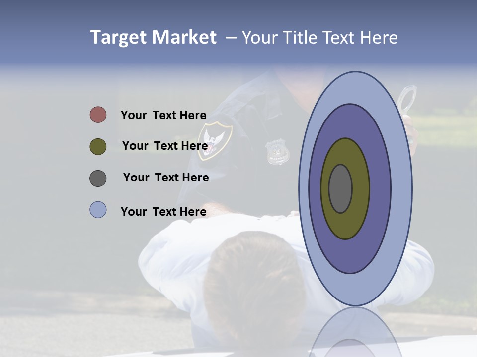 A Police Officer Giving A Presentation To A Child PowerPoint Template