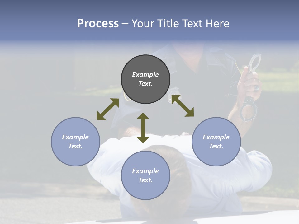 A Police Officer Giving A Presentation To A Child PowerPoint Template