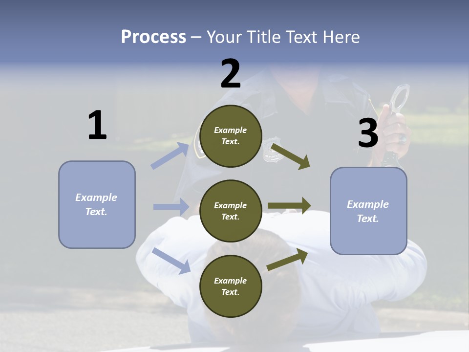 A Police Officer Giving A Presentation To A Child PowerPoint Template