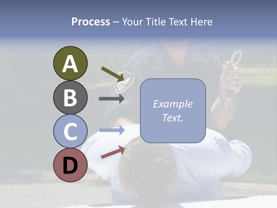 A Police Officer Giving A Presentation To A Child PowerPoint Template