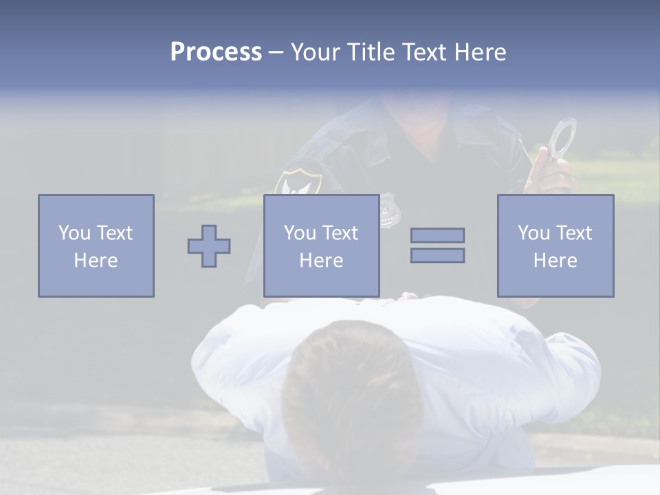 A Police Officer Giving A Presentation To A Child PowerPoint Template