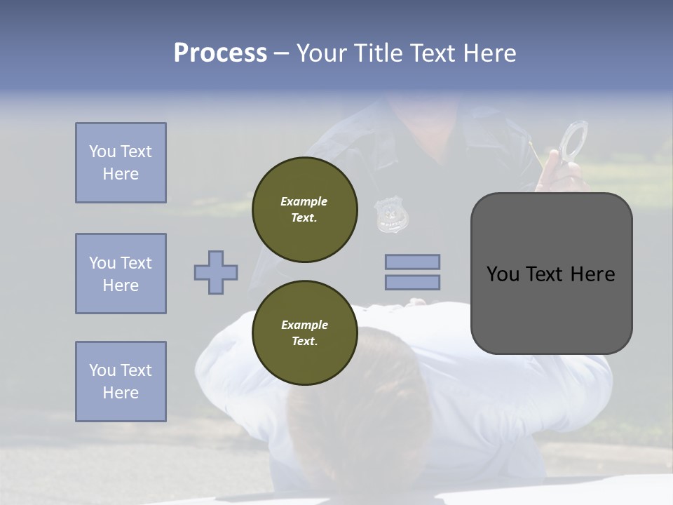 A Police Officer Giving A Presentation To A Child PowerPoint Template