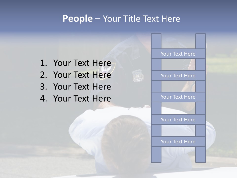 A Police Officer Giving A Presentation To A Child PowerPoint Template