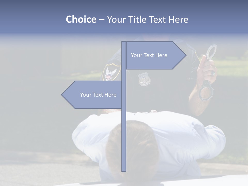 A Police Officer Giving A Presentation To A Child PowerPoint Template