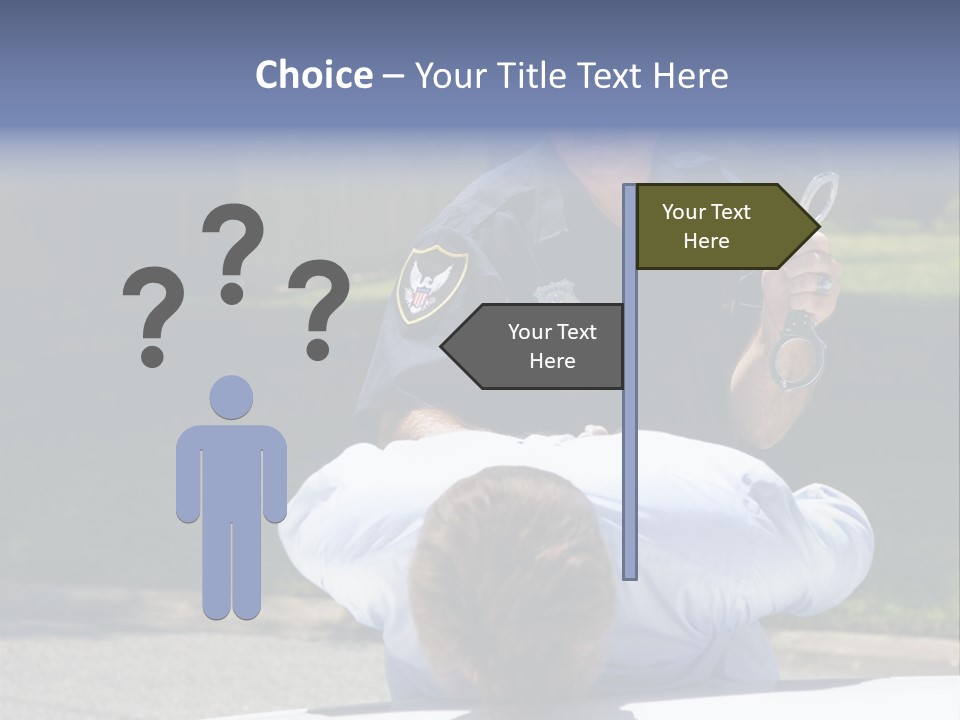 A Police Officer Giving A Presentation To A Child PowerPoint Template