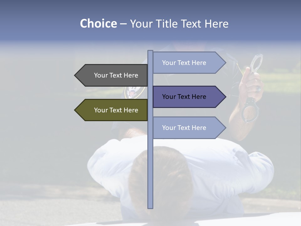 A Police Officer Giving A Presentation To A Child PowerPoint Template