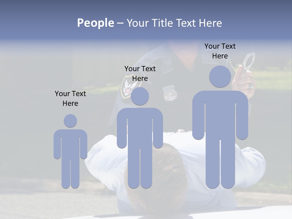 A Police Officer Giving A Presentation To A Child PowerPoint Template