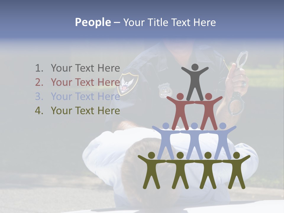 A Police Officer Giving A Presentation To A Child PowerPoint Template