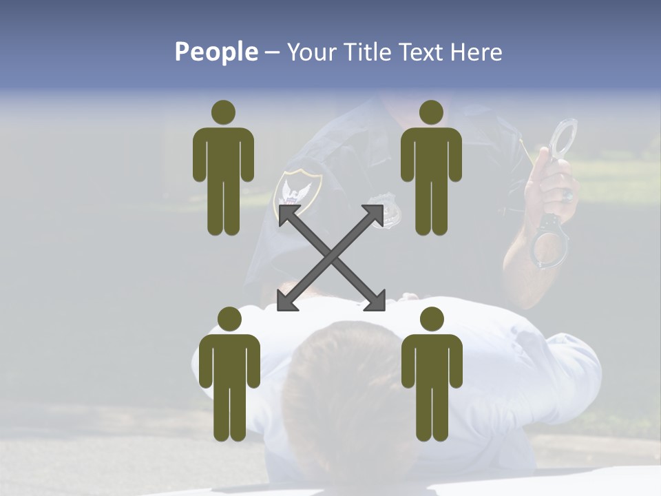 A Police Officer Giving A Presentation To A Child PowerPoint Template