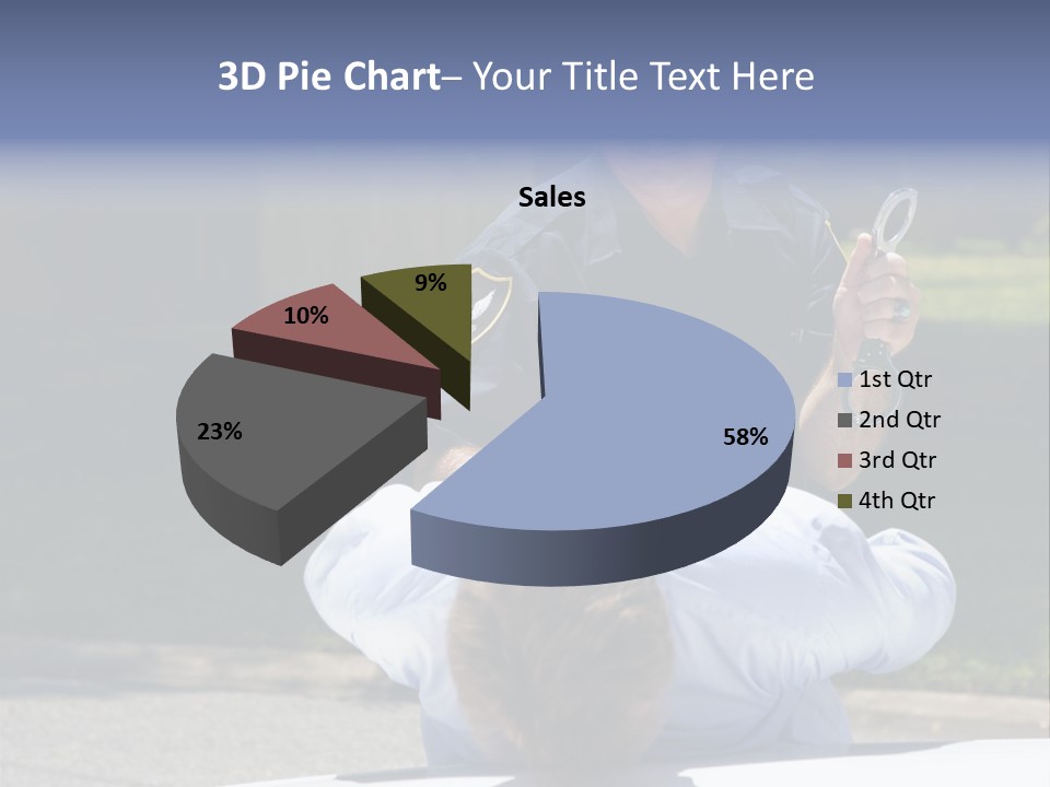 A Police Officer Giving A Presentation To A Child PowerPoint Template
