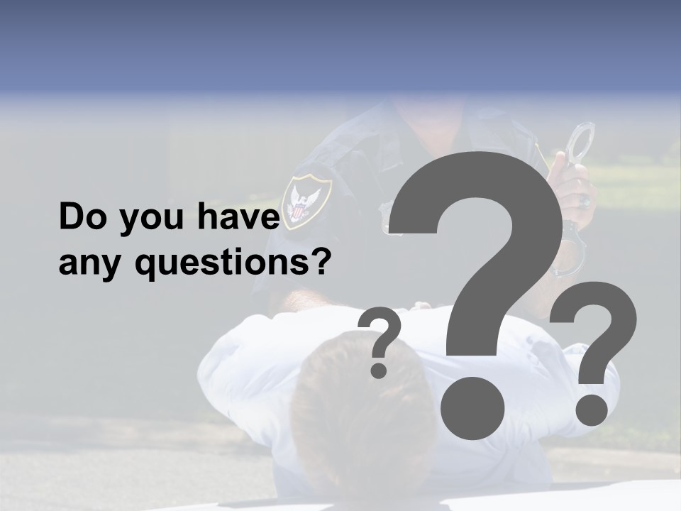 A Police Officer Giving A Presentation To A Child PowerPoint Template