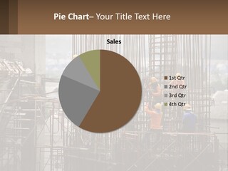 A Group Of Construction Workers Working On A Building PowerPoint Template