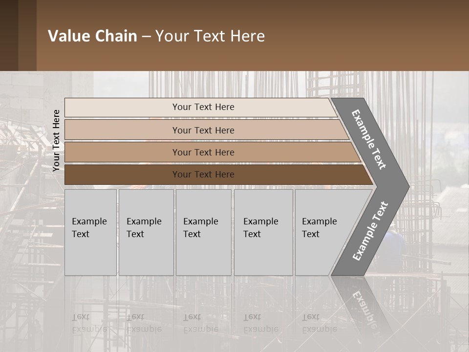 A Group Of Construction Workers Working On A Building PowerPoint Template