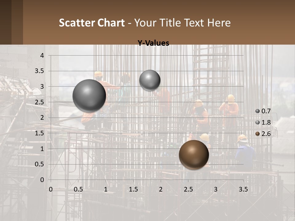 A Group Of Construction Workers Working On A Building PowerPoint Template