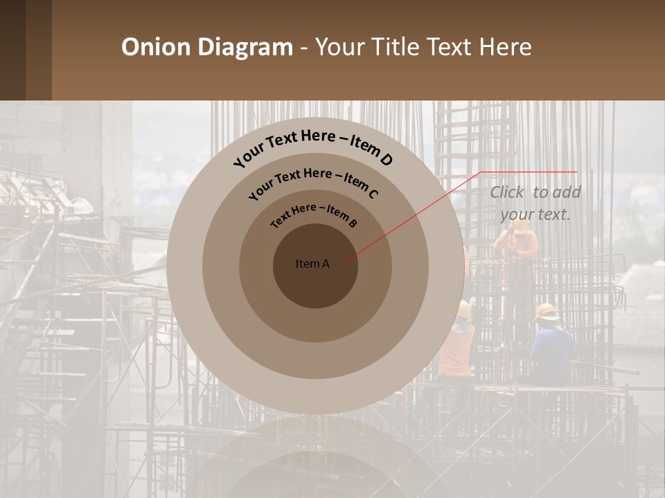 A Group Of Construction Workers Working On A Building PowerPoint Template