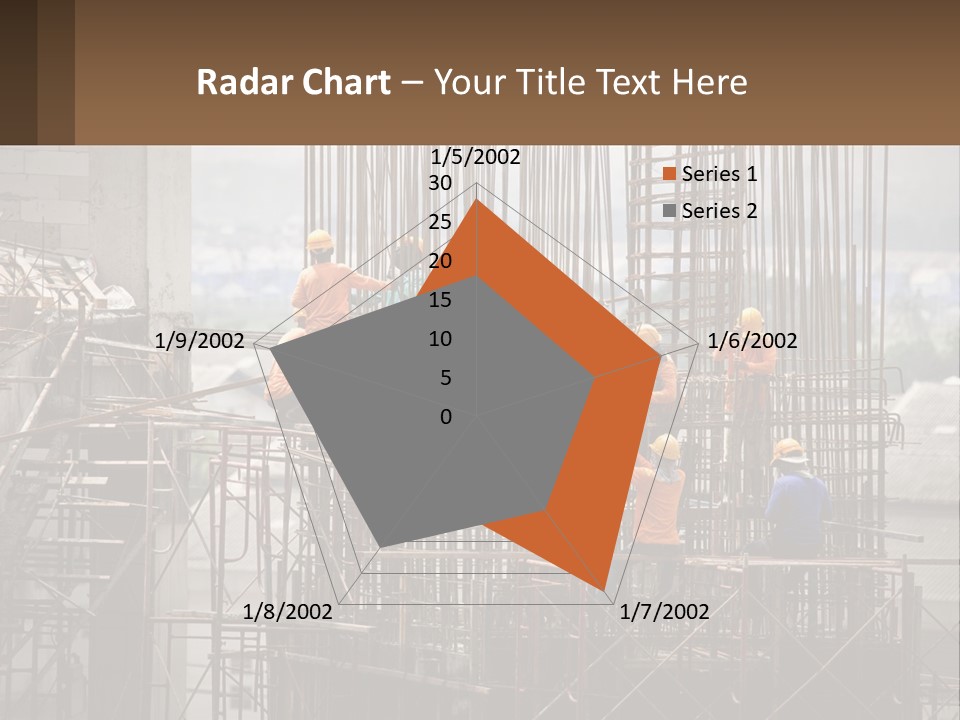 A Group Of Construction Workers Working On A Building PowerPoint Template