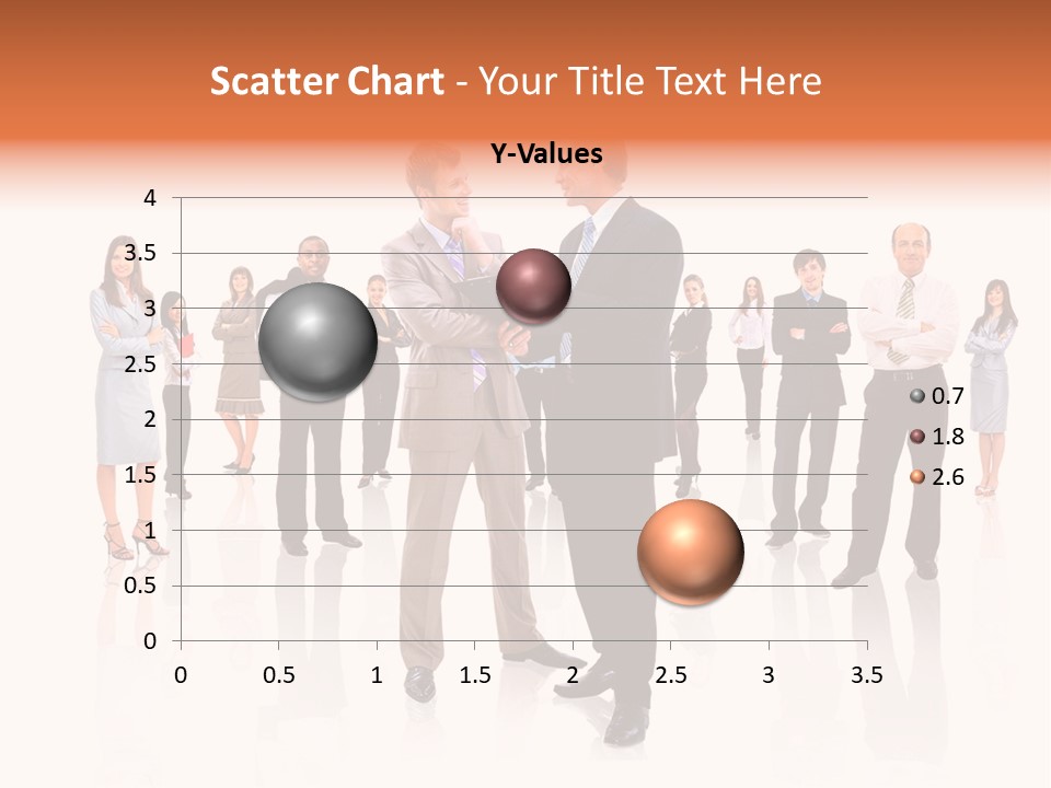 A Group Of Business People Standing In Front Of Each Other PowerPoint Template