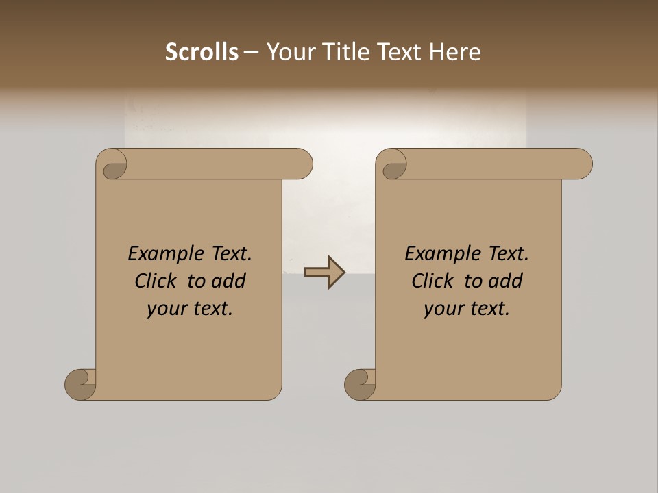 A Sign Hanging On A Chain In A Dark Room PowerPoint Template
