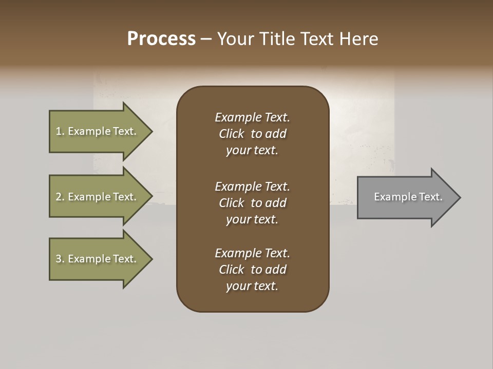A Sign Hanging On A Chain In A Dark Room PowerPoint Template