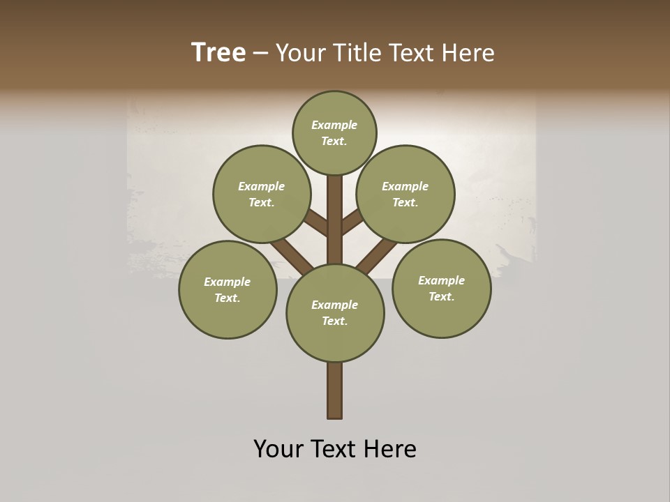 A Sign Hanging On A Chain In A Dark Room PowerPoint Template