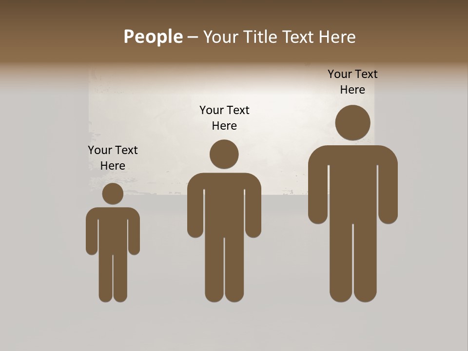 A Sign Hanging On A Chain In A Dark Room PowerPoint Template