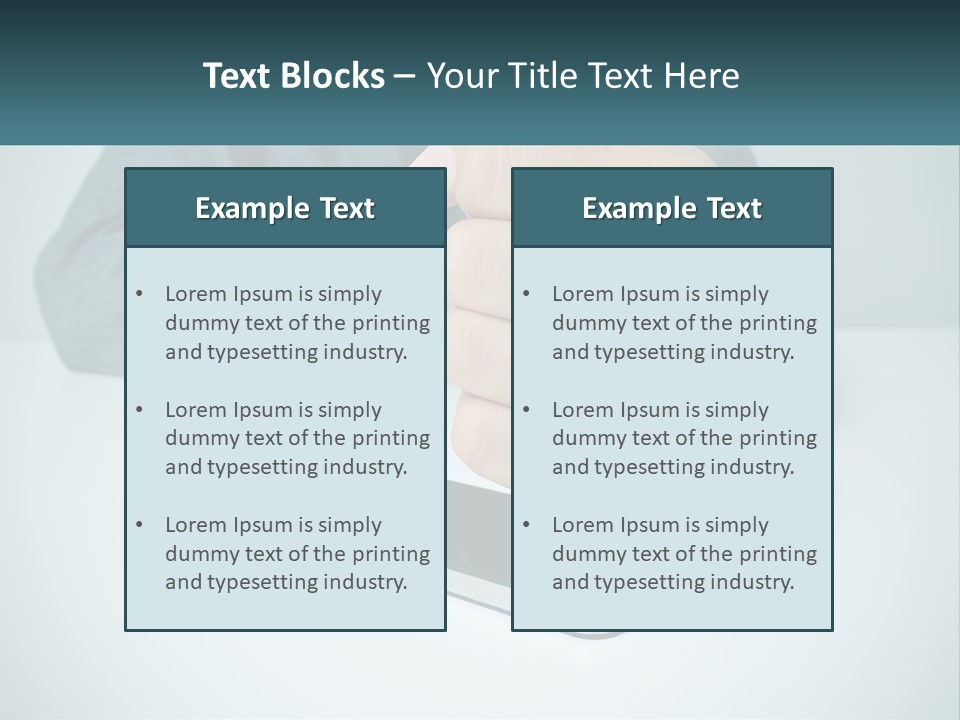 A Man In A Suit Holding A Business Card PowerPoint Template