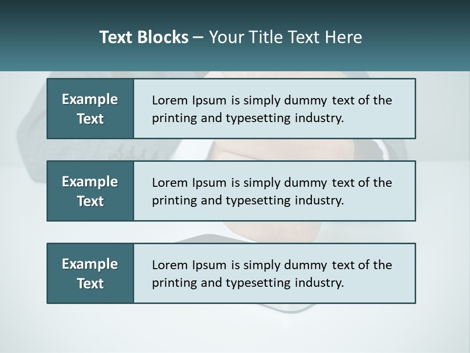 A Man In A Suit Holding A Business Card PowerPoint Template