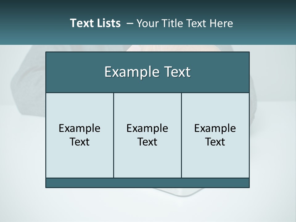 A Man In A Suit Holding A Business Card PowerPoint Template