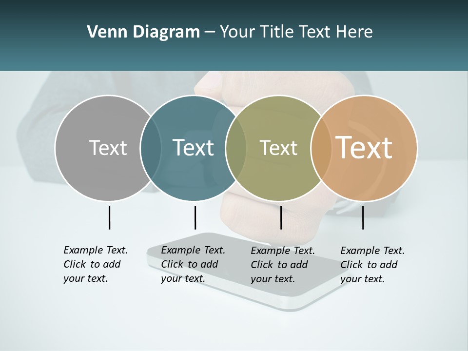 A Man In A Suit Holding A Business Card PowerPoint Template