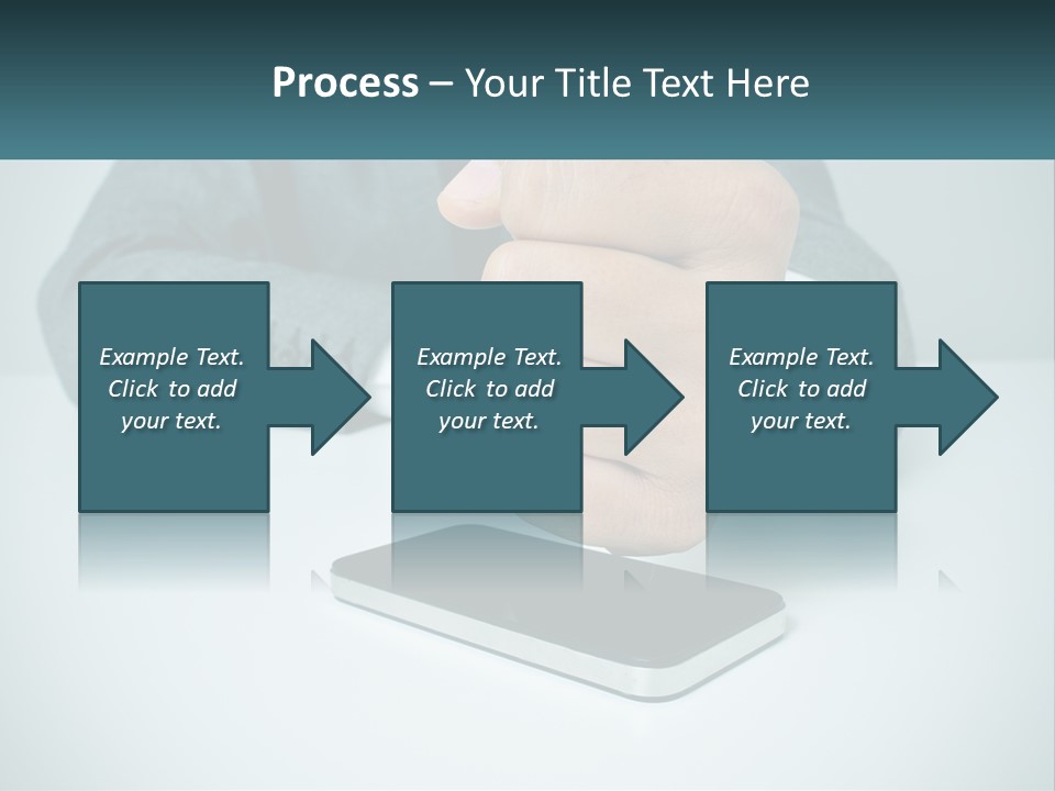 A Man In A Suit Holding A Business Card PowerPoint Template