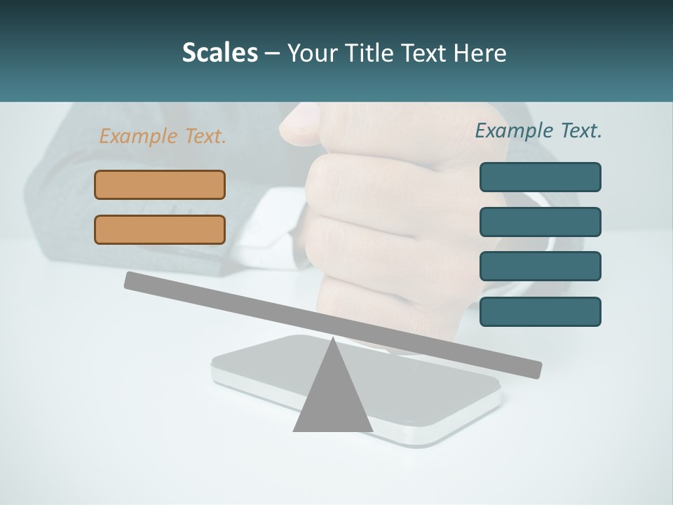 A Man In A Suit Holding A Business Card PowerPoint Template